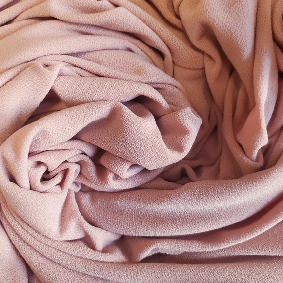 JONES NEW YORK Blush Pink Faux Wrap Blouse Top w Drape Neckline - Picture 6 of 12